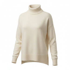 Banana Republic Cream Turtleneck knit top size Large